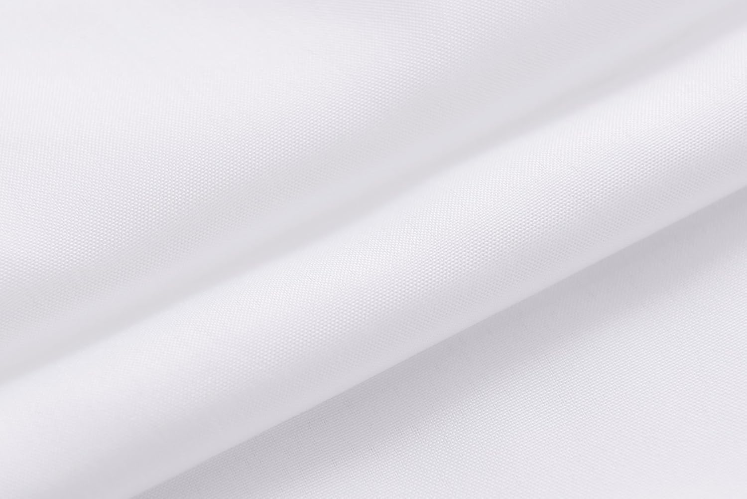 N&Y HOME Fabric Shower Curtain Liner Solid White with Magnets, Hotel Quality, Machine Washable - Image 4