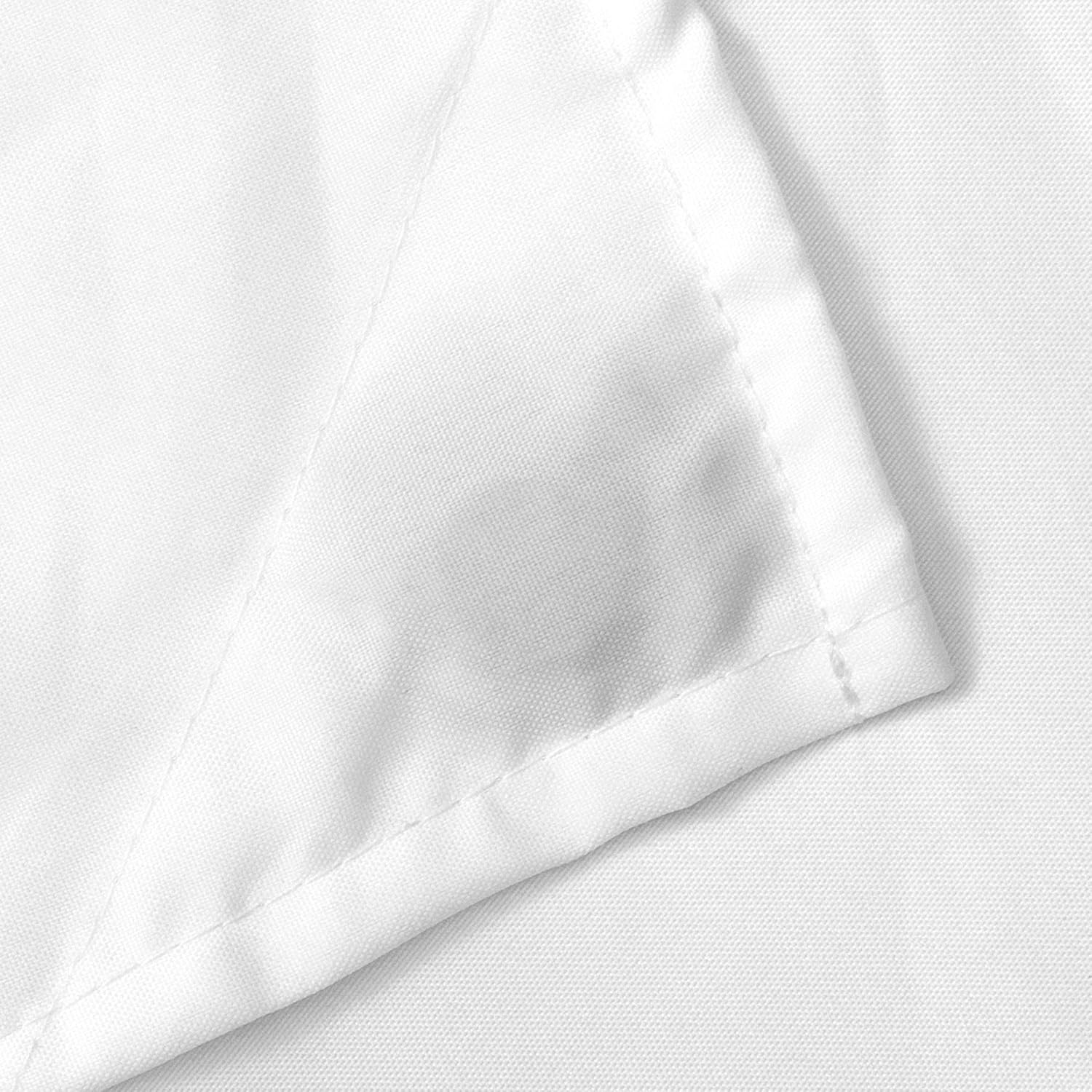 N&Y HOME Fabric Shower Curtain Liner Solid White with Magnets, Hotel Quality, Machine Washable - Image 5